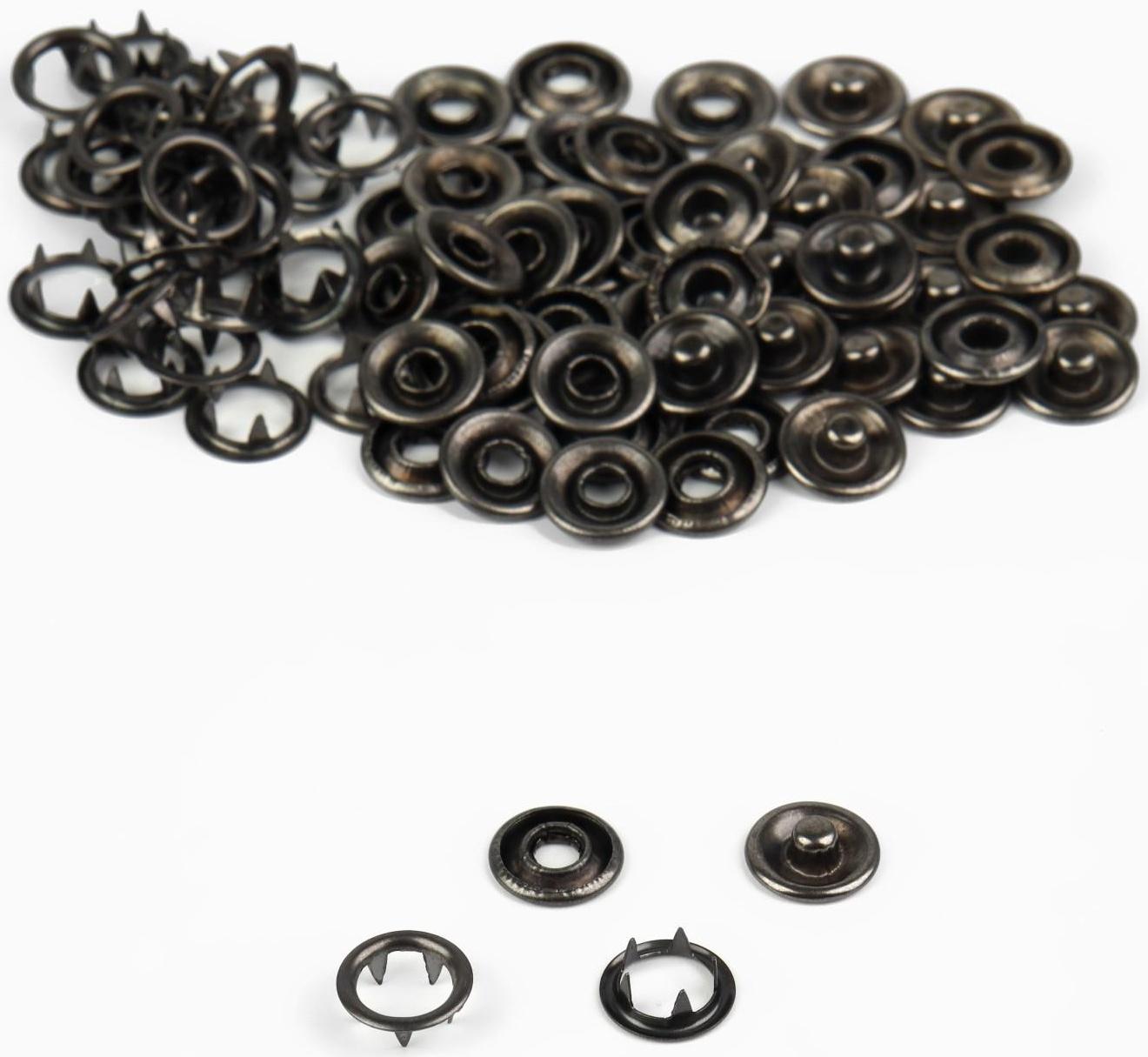 Кнопка рубашечная, d = 9,5 мм, цвет чёрный