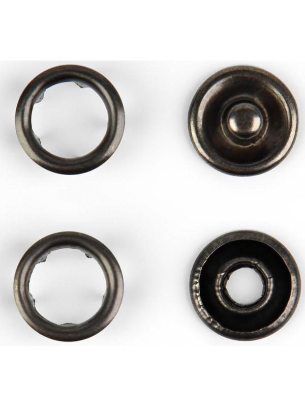 Кнопка рубашечная, d = 9,5 мм, цвет чёрный