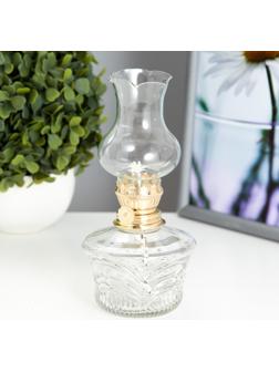 Керосиновая лампа декоративная прозрачный 9х9х18 см