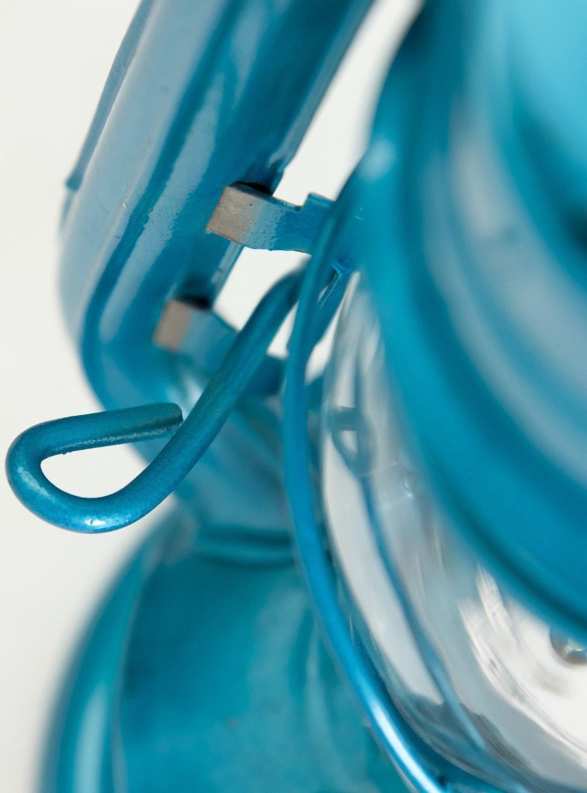 Керосиновая лампа декоративная лазурный 9,5х13,5х18,5 см