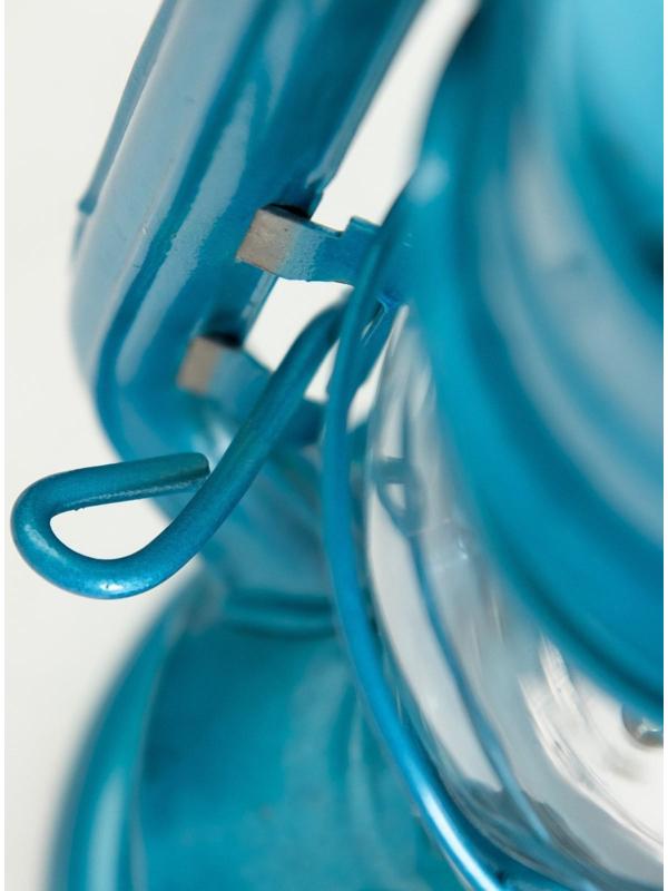 Керосиновая лампа декоративная лазурный 9,5х13,5х18,5 см