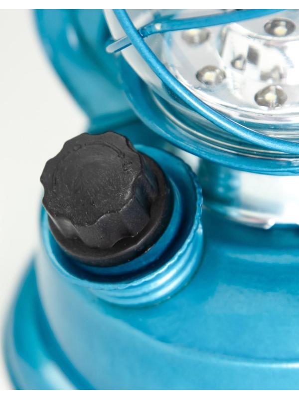 Керосиновая лампа декоративная лазурный 9,5х13,5х18,5 см