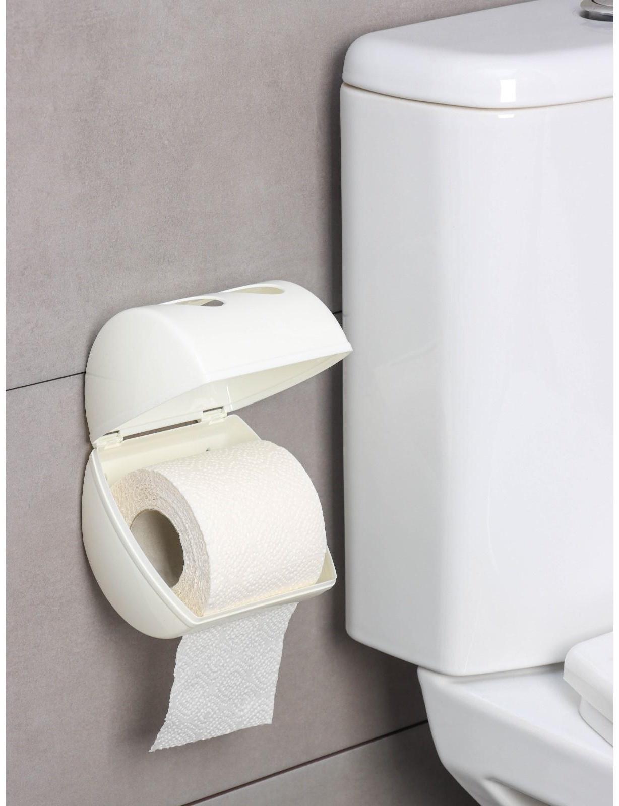 Держатель для туалетной бумаги Keeplex Light, 13,4×13×12,4 см, цвет белое облако