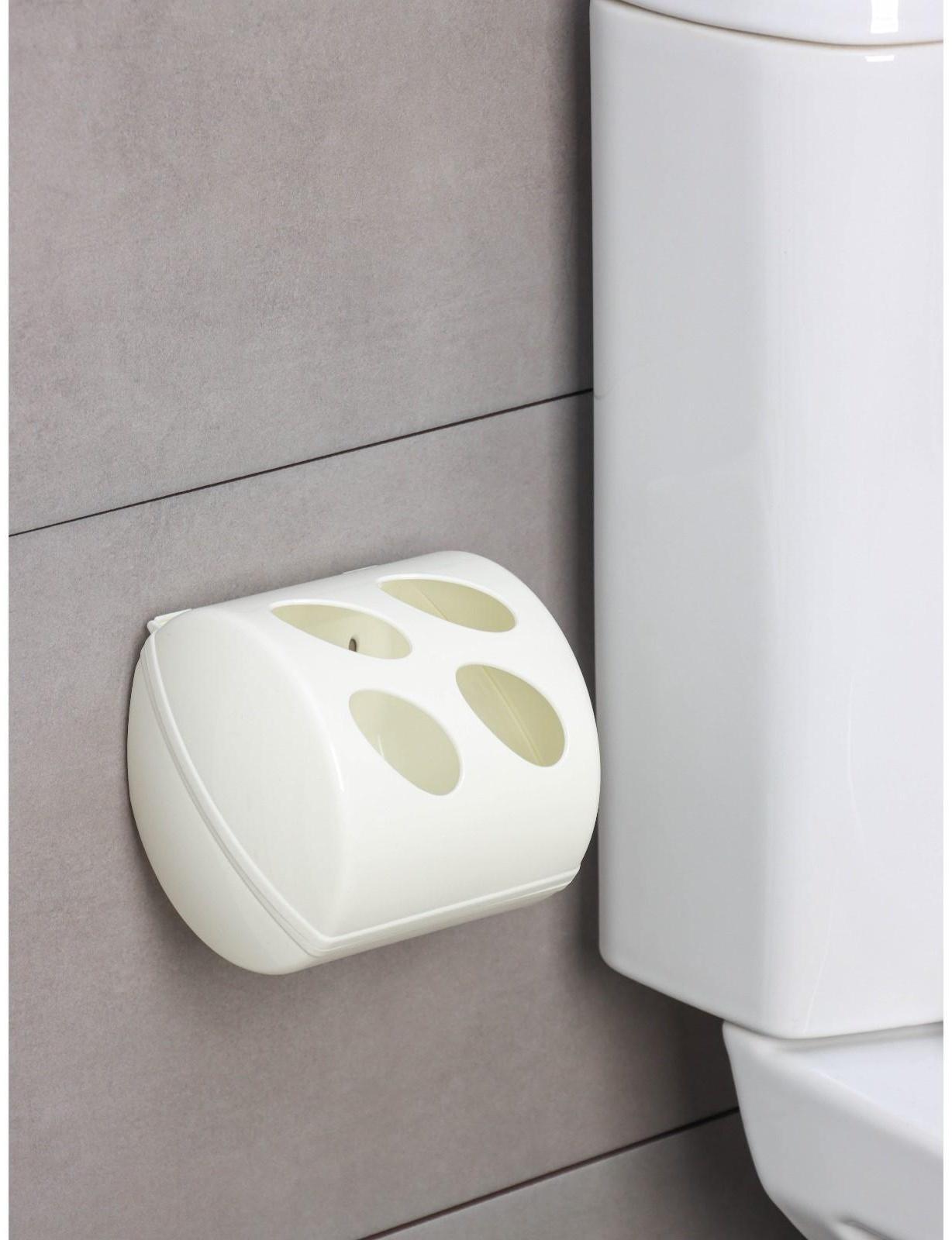 Держатель для туалетной бумаги Keeplex Light, 13,4×13×12,4 см, цвет белое облако