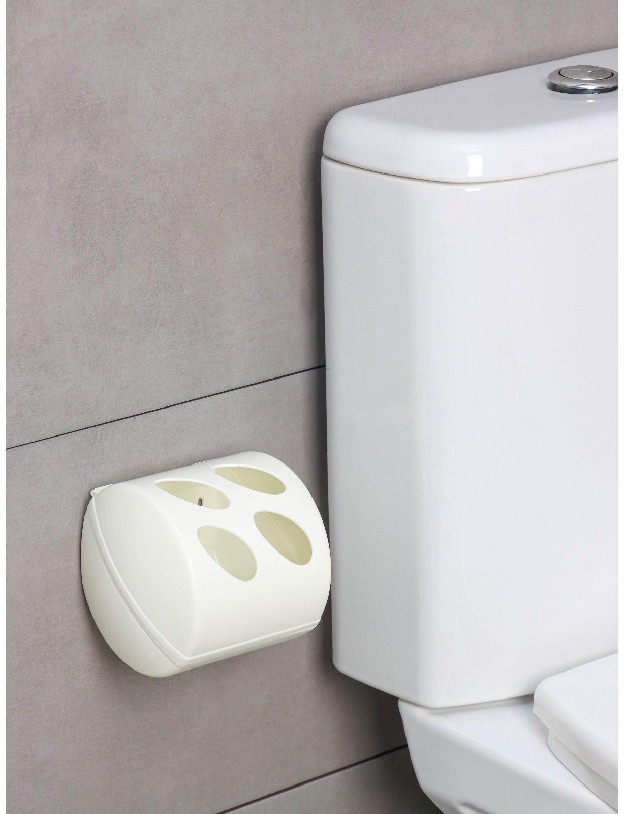 Держатель для туалетной бумаги Keeplex Light, 13,4×13×12,4 см, цвет белое облако