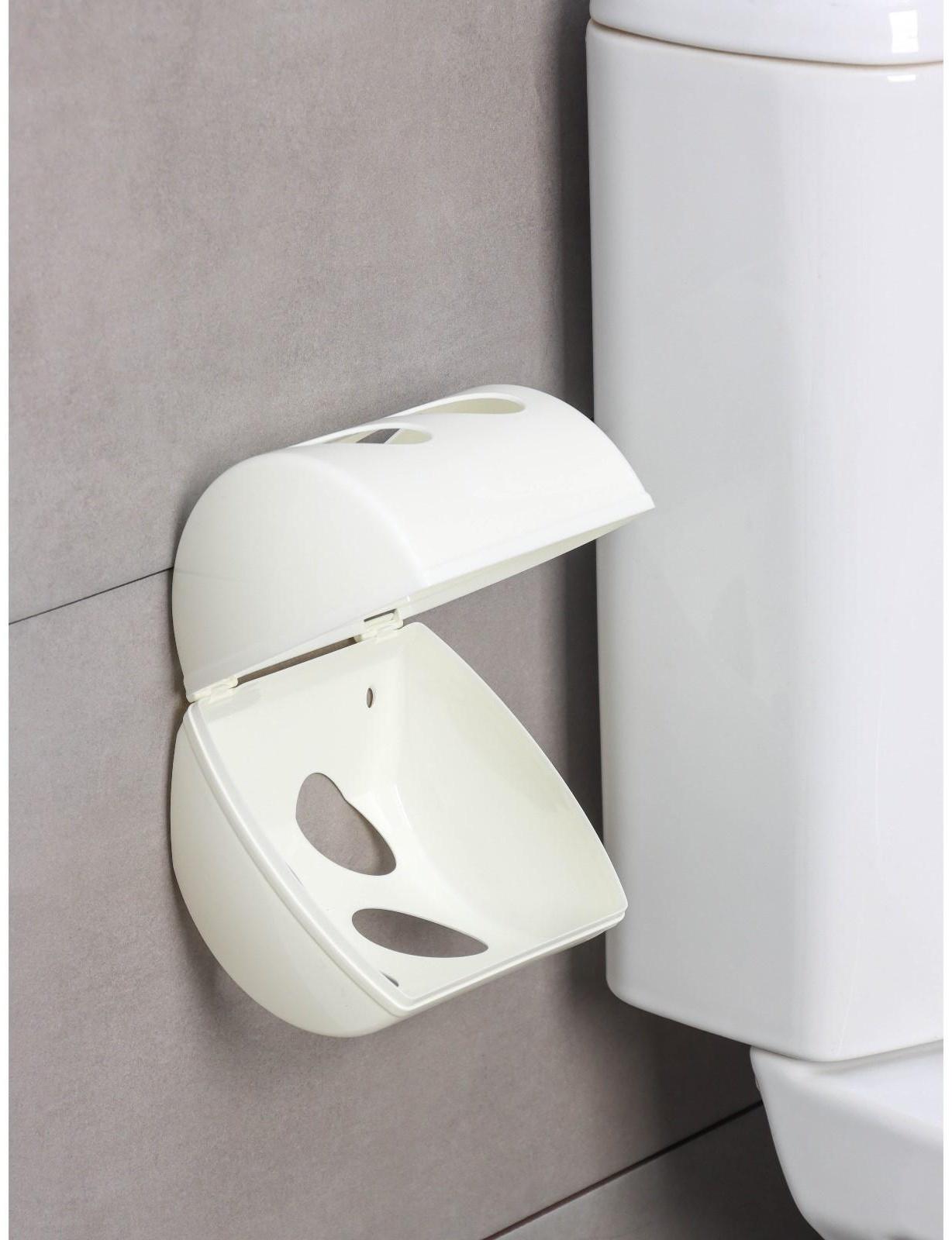 Держатель для туалетной бумаги Keeplex Light, 13,4×13×12,4 см, цвет белое облако