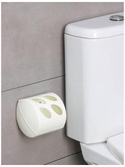 Держатель для туалетной бумаги Keeplex Light, 13,4×13×12,4 см, цвет белое облако