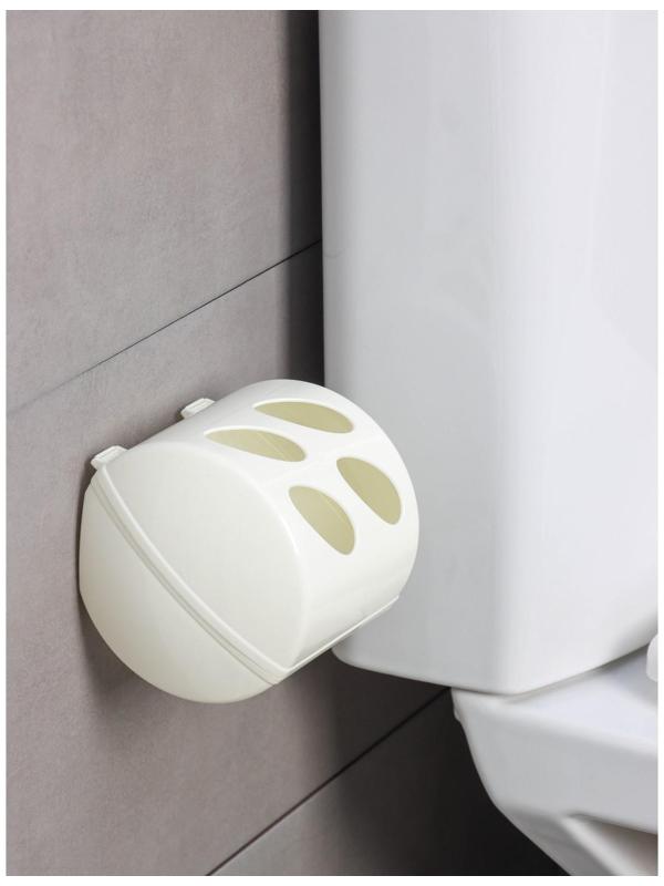 Держатель для туалетной бумаги Keeplex Light, 13,4×13×12,4 см, цвет белое облако