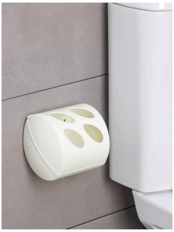 Держатель для туалетной бумаги Keeplex Light, 13,4×13×12,4 см, цвет белое облако