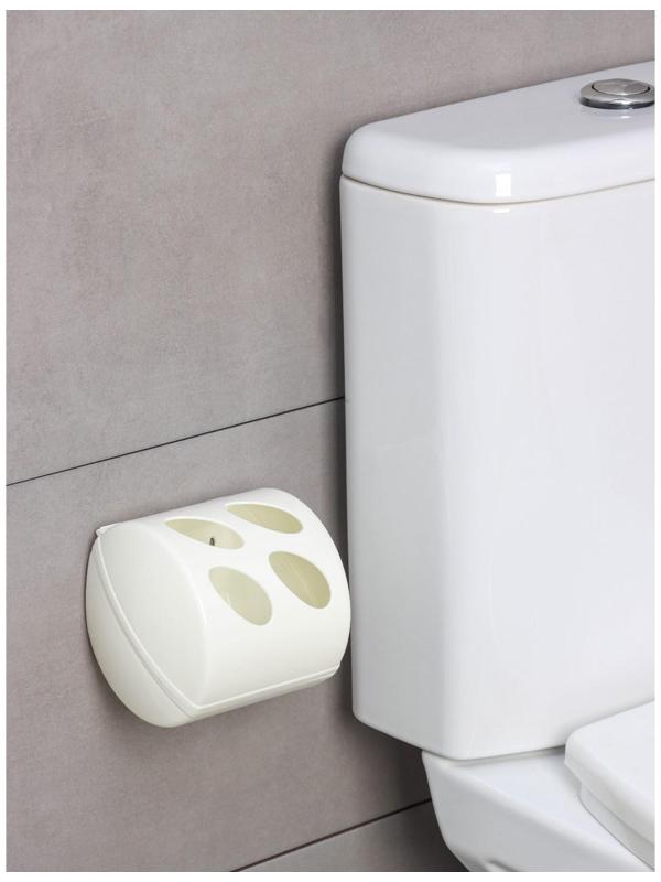 Держатель для туалетной бумаги Keeplex Light, 13,4×13×12,4 см, цвет белое облако