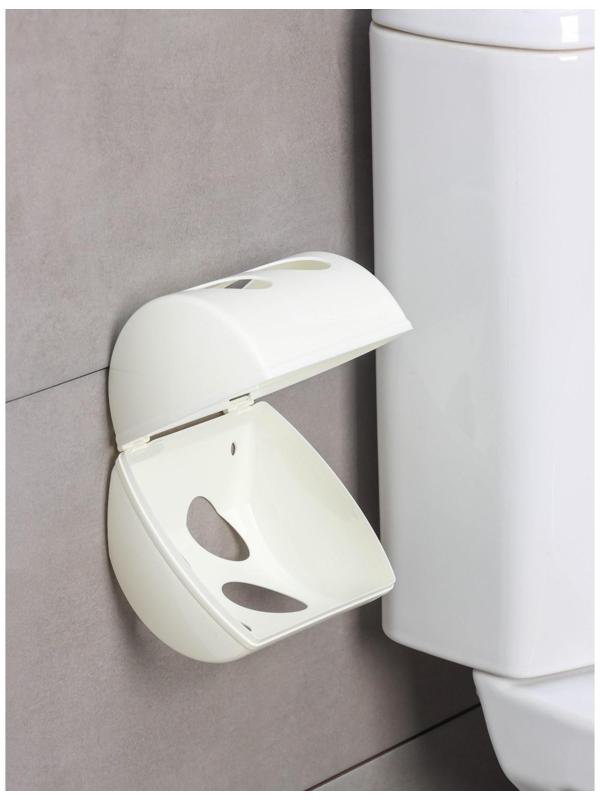 Держатель для туалетной бумаги Keeplex Light, 13,4×13×12,4 см, цвет белое облако