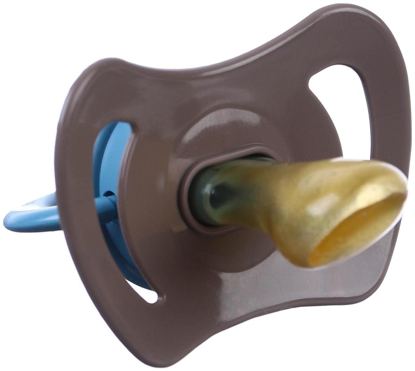 Соска - пустышка ортодонтическая, латекс, +6мес., «Малыш»