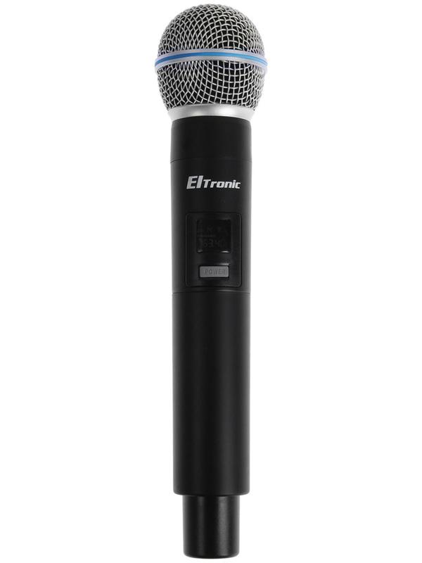 Набор микрофонов ELTRONIC 10-04, беспроводные, 2 микрофона, приемник, черный