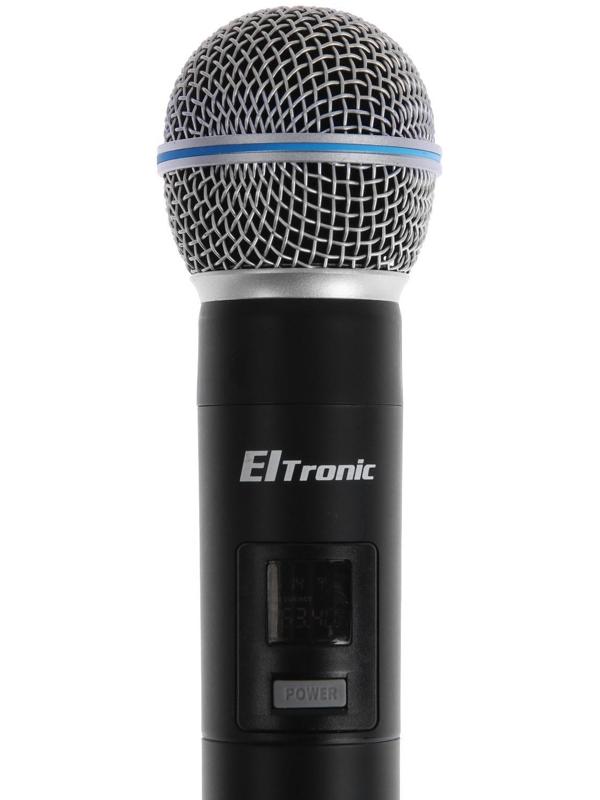Набор микрофонов ELTRONIC 10-04, беспроводные, 2 микрофона, приемник, черный