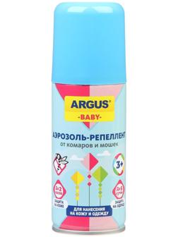 Аэрозоль от комаров ARGUS baby, с 3-х лет, 100 мл