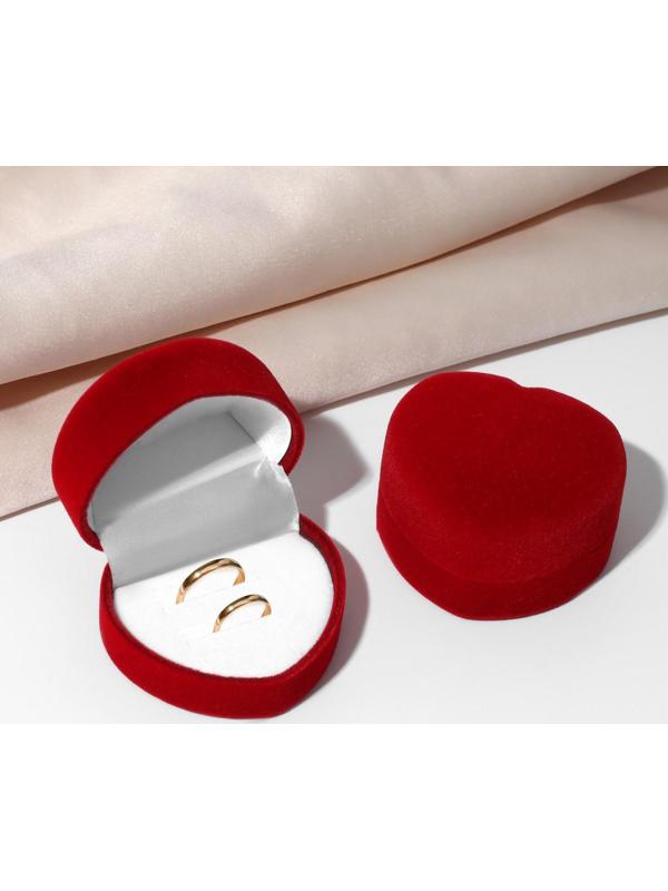 Футляр бархатный под 2 кольца 