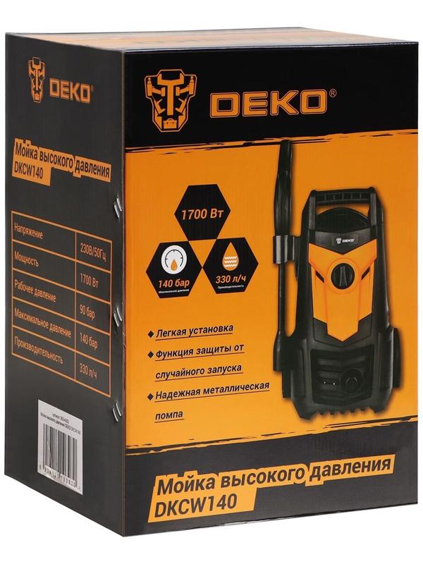 Мойка высокого давления DEKO DKCW140, 1700 Вт, 140 бар, 330 л/ч