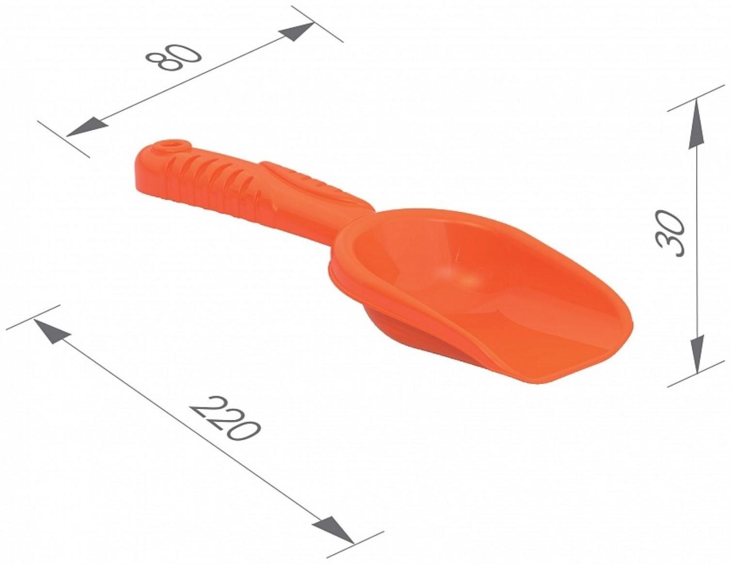 Набор для игры в песке №92: 3 формочки, ведро, грабли, совок