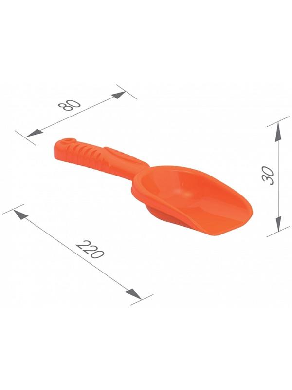 Набор для игры в песке №92: 3 формочки, ведро, грабли, совок