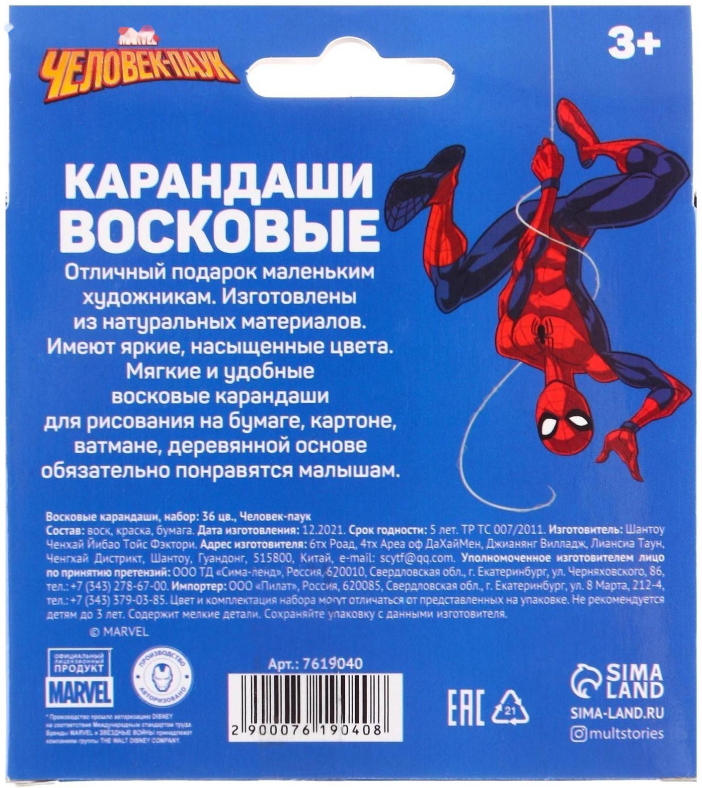 Подарочный набор для творчества, Человек Паук, 6 предметов