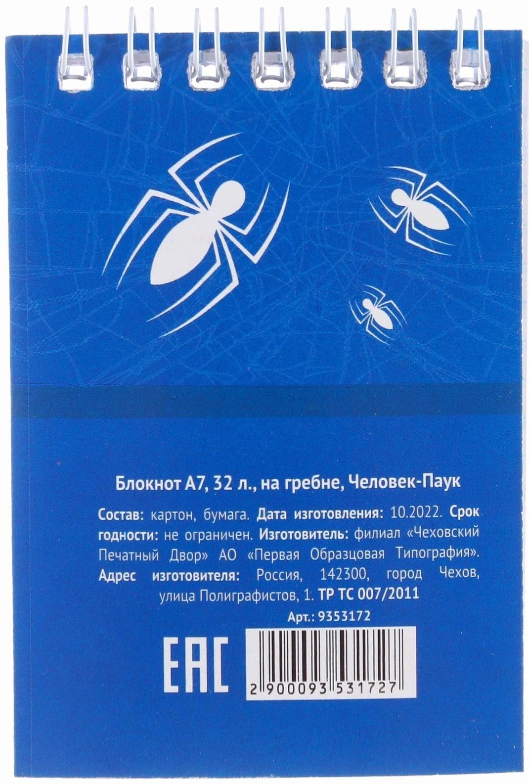 Подарочный набор для творчества, Человек Паук, 6 предметов