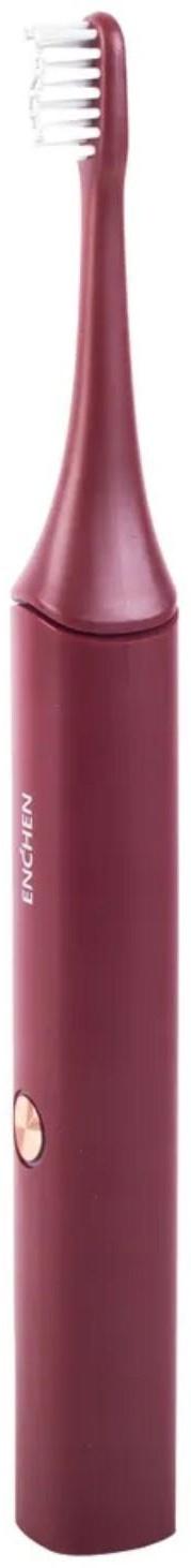 Электрическая зубная щетка Enchen Aurora T+, звуковая, 40000 дв/мин, 1 насадка, красная