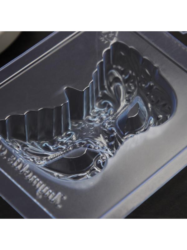 Форма для шоколада и конфет «Карнавальная маска», 9,1×5,5×2,3 см, цвет прозрачный