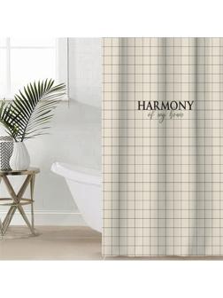 Штора для ванной Этель Harmony 145 х 180 см, полиэстер