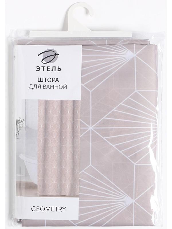 Штора для ванной Этель Geometry 145 х 180 см, полиэстер