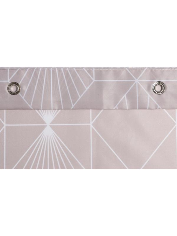 Штора для ванной Этель Geometry 145 х 180 см, полиэстер