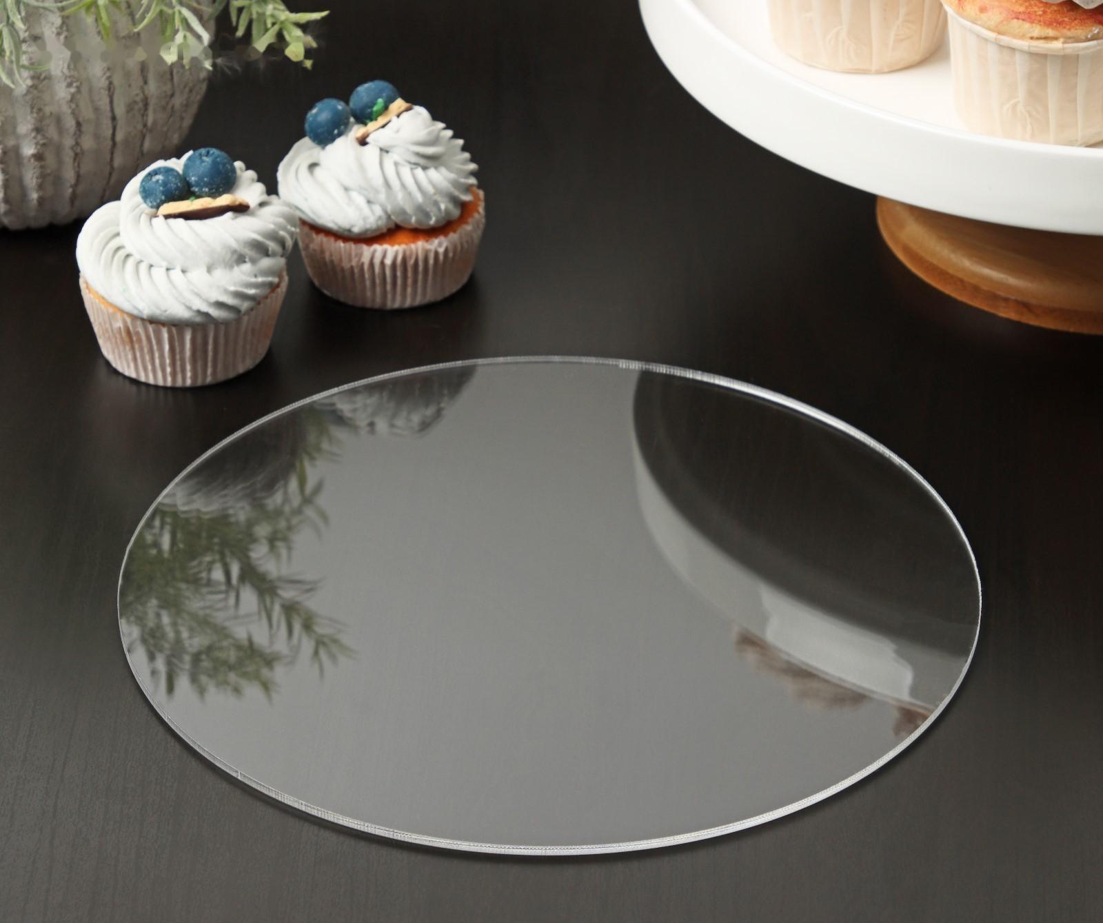 Подложка акриловая, круг d=24 см, h=0,3 см, цвет прозрачный