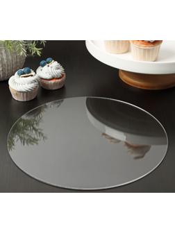 Подложка акриловая, круг d=30 см, h=0,3 см, цвет прозрачный