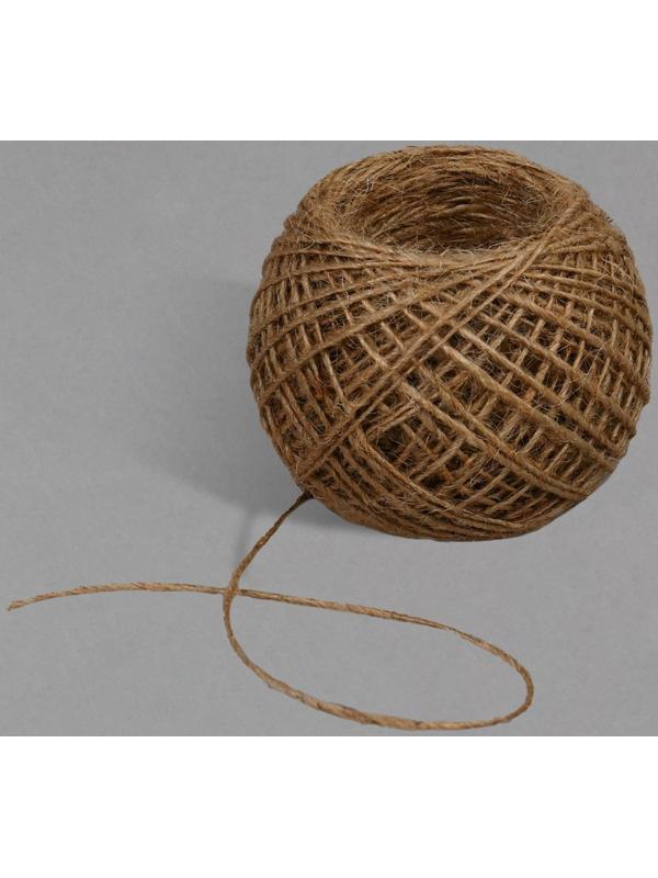 Шпагат для подвязки растений, 50 м, джут