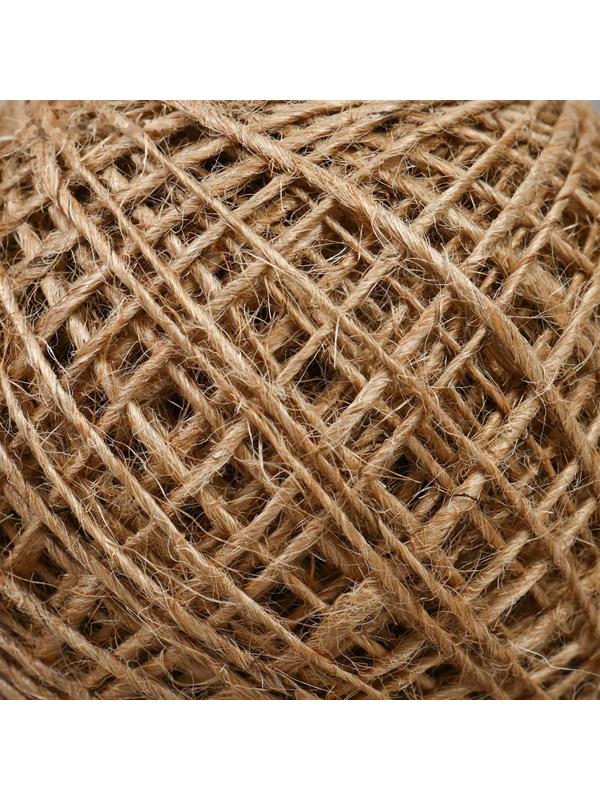 Шпагат для подвязки растений, 50 м, джут