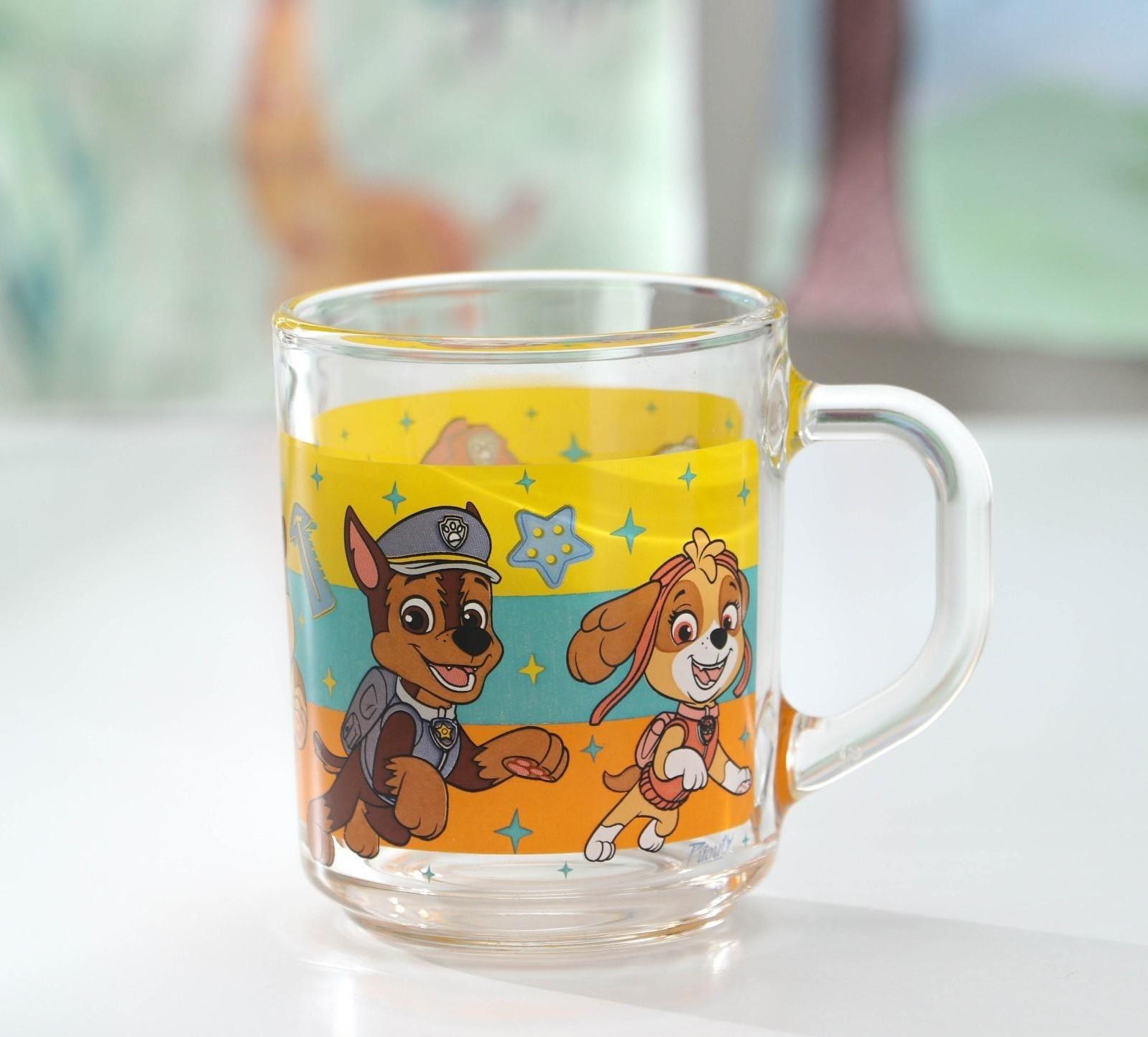 Кружка детская «Щенячий патруль», 200 мл, стекло