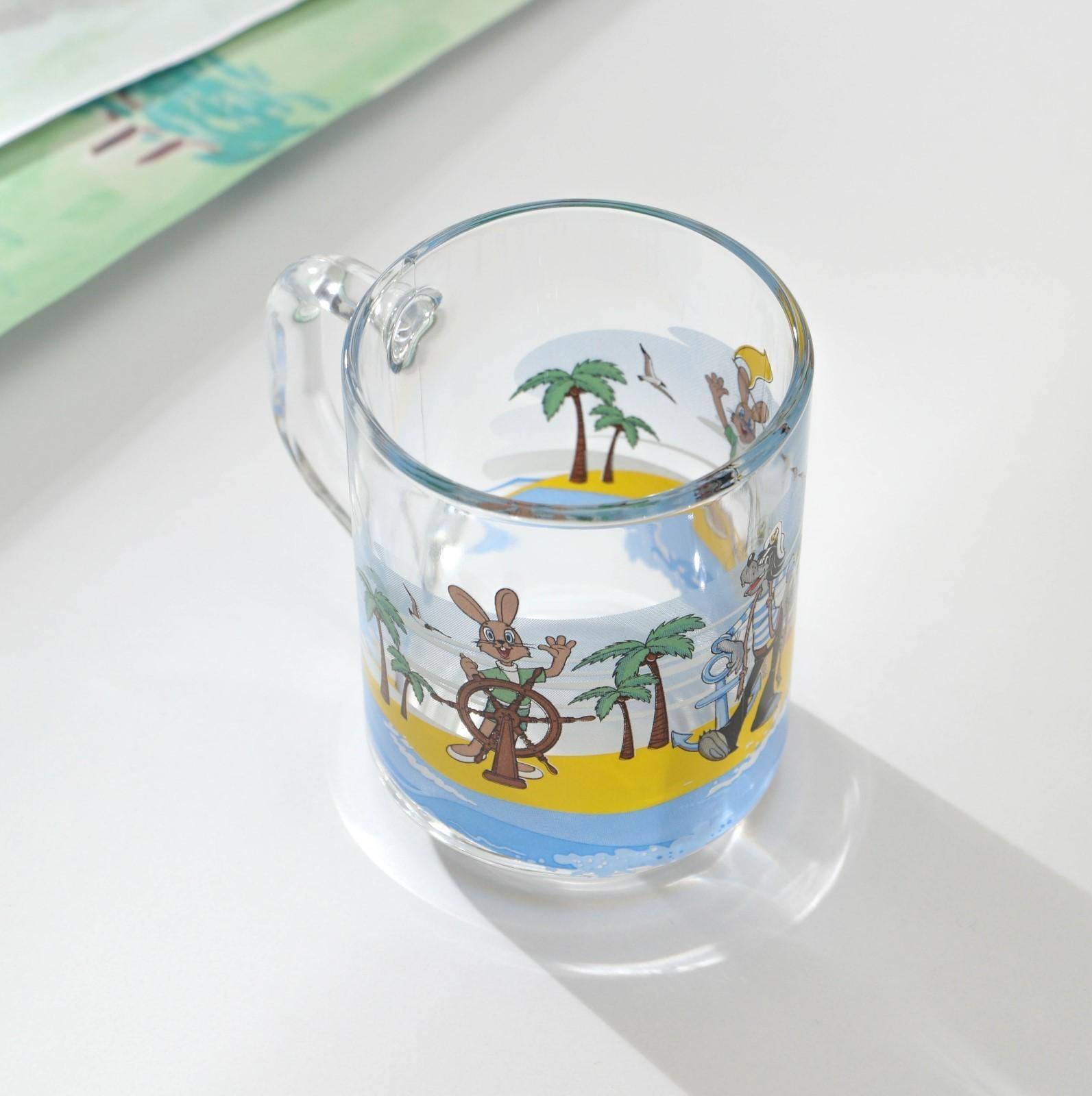 Кружка детская «Ну,погоди!», 200 мл, стекло