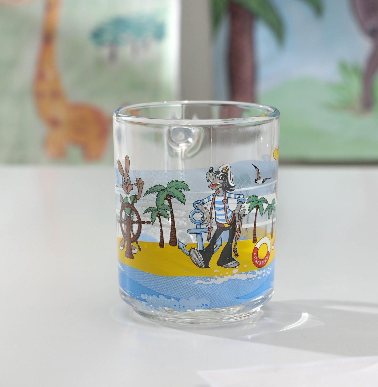 Кружка детская «Ну,погоди!», 200 мл, стекло