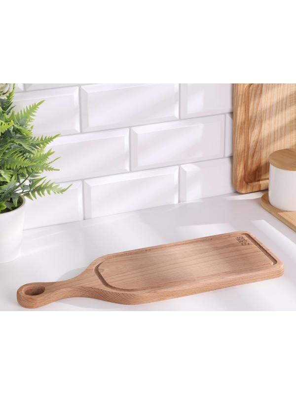 Доска сервировочная для подачи с кровостоком 40х14 см БУК термообработка