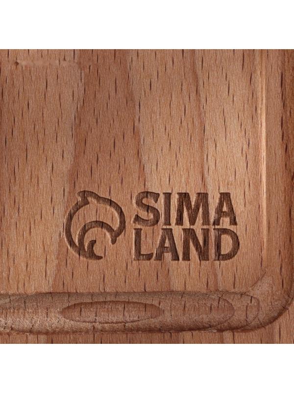 Доска сервировочная для подачи с кровостоком 40х14 см БУК термообработка