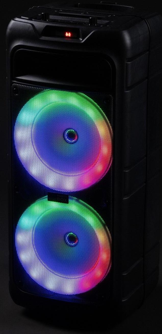 Портативная караоке система В52 Party Box, 40 Вт, FM, AUX, USB, BT, 4500 мАч, подсв., чёрная