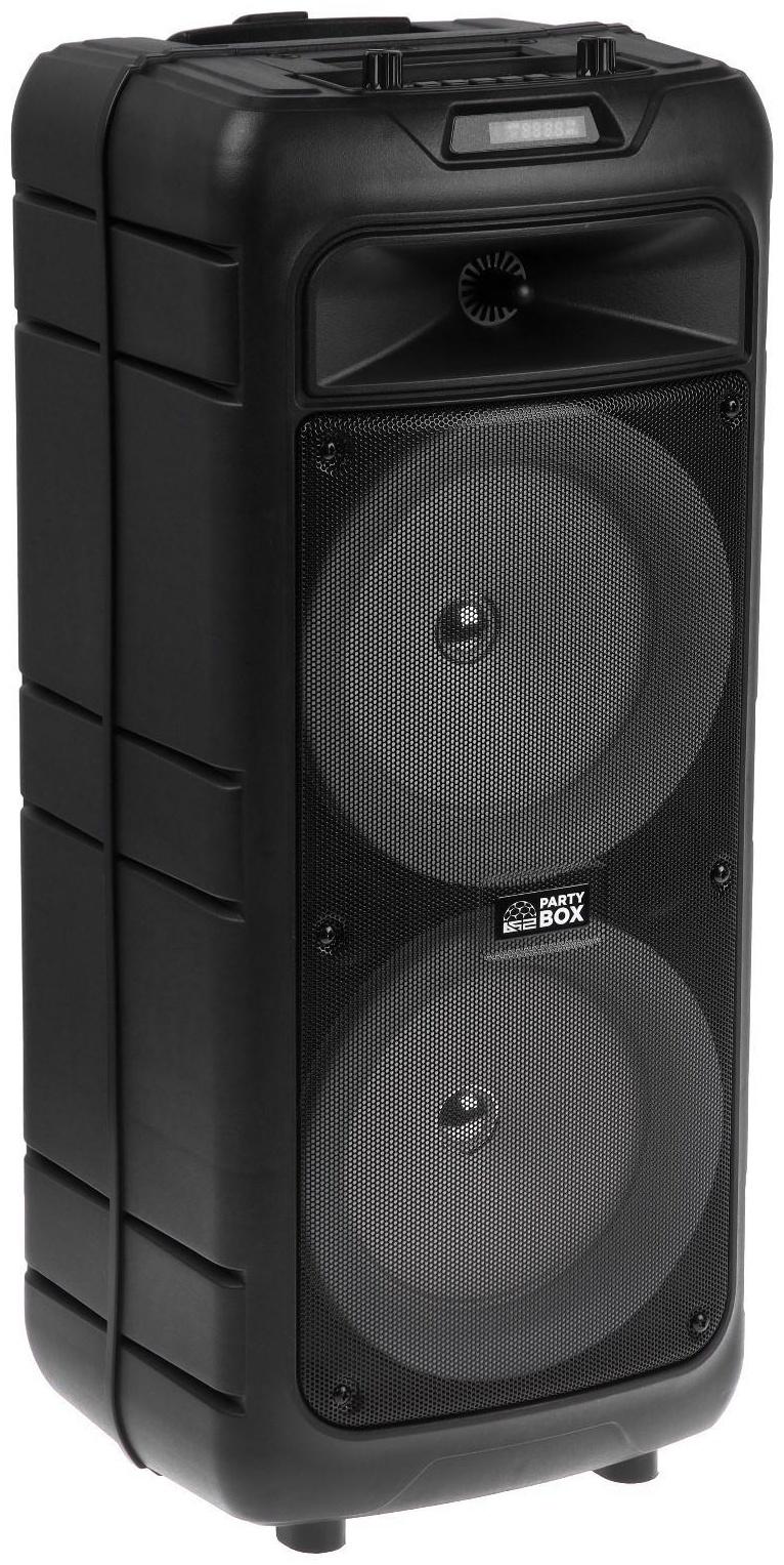 Портативная караоке система В52 Party Box, 40 Вт, FM, AUX, USB, BT, 4500 мАч, подсв., чёрная