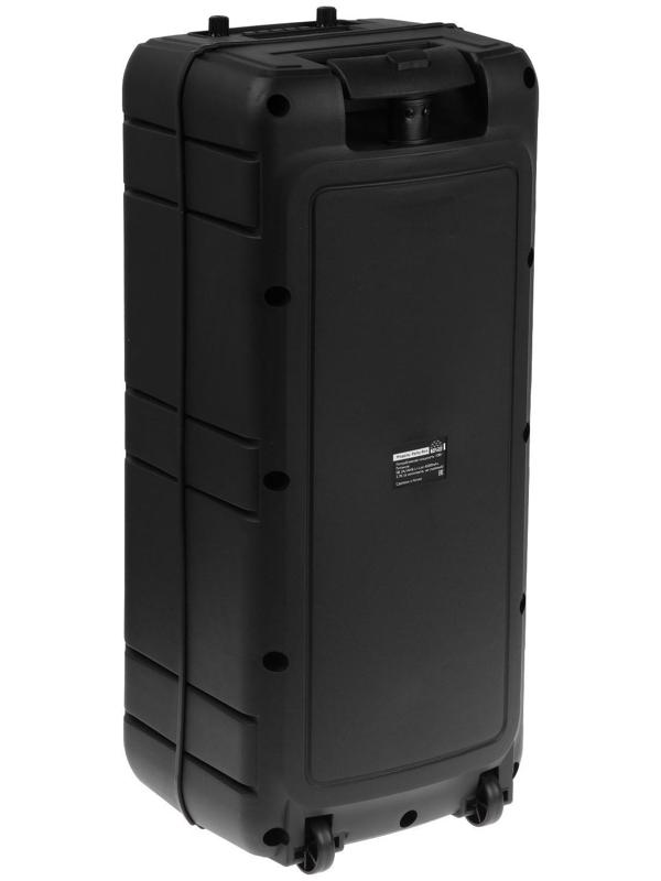 Портативная караоке система В52 Party Box, 40 Вт, FM, AUX, USB, BT, 4500 мАч, подсв., чёрная