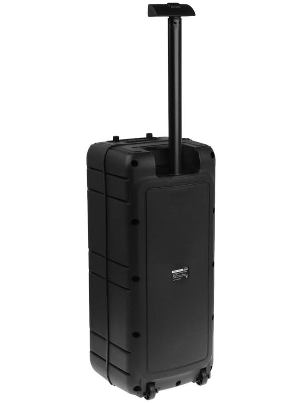 Портативная караоке система В52 Party Box, 40 Вт, FM, AUX, USB, BT, 4500 мАч, подсв., чёрная