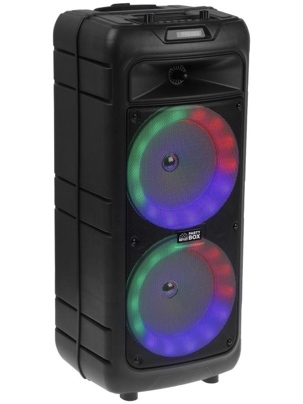 Портативная караоке система В52 Party Box, 40 Вт, FM, AUX, USB, BT, 4500 мАч, подсв., чёрная