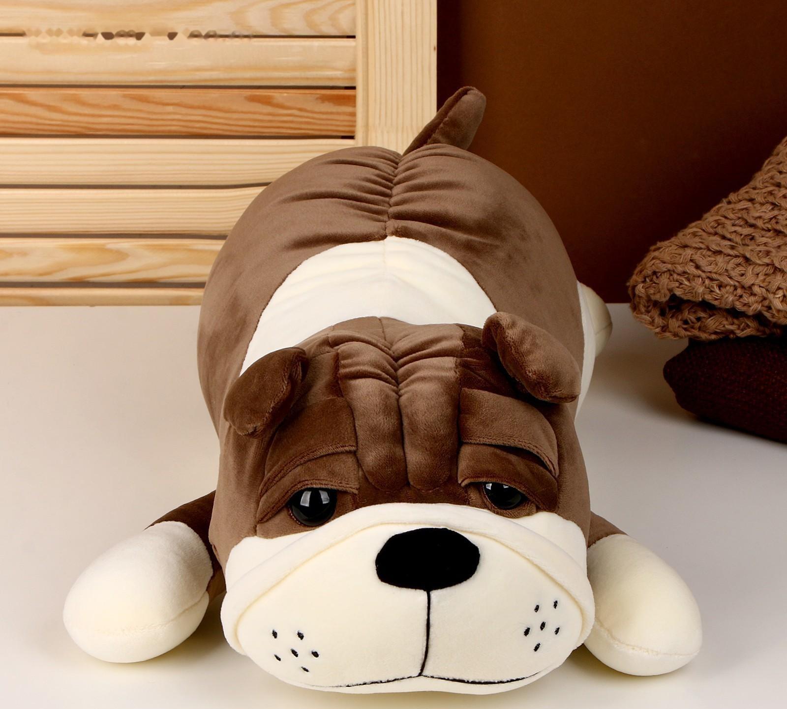 Мягкая игрушка-подушка «Собака», 40 см, цвета МИКС