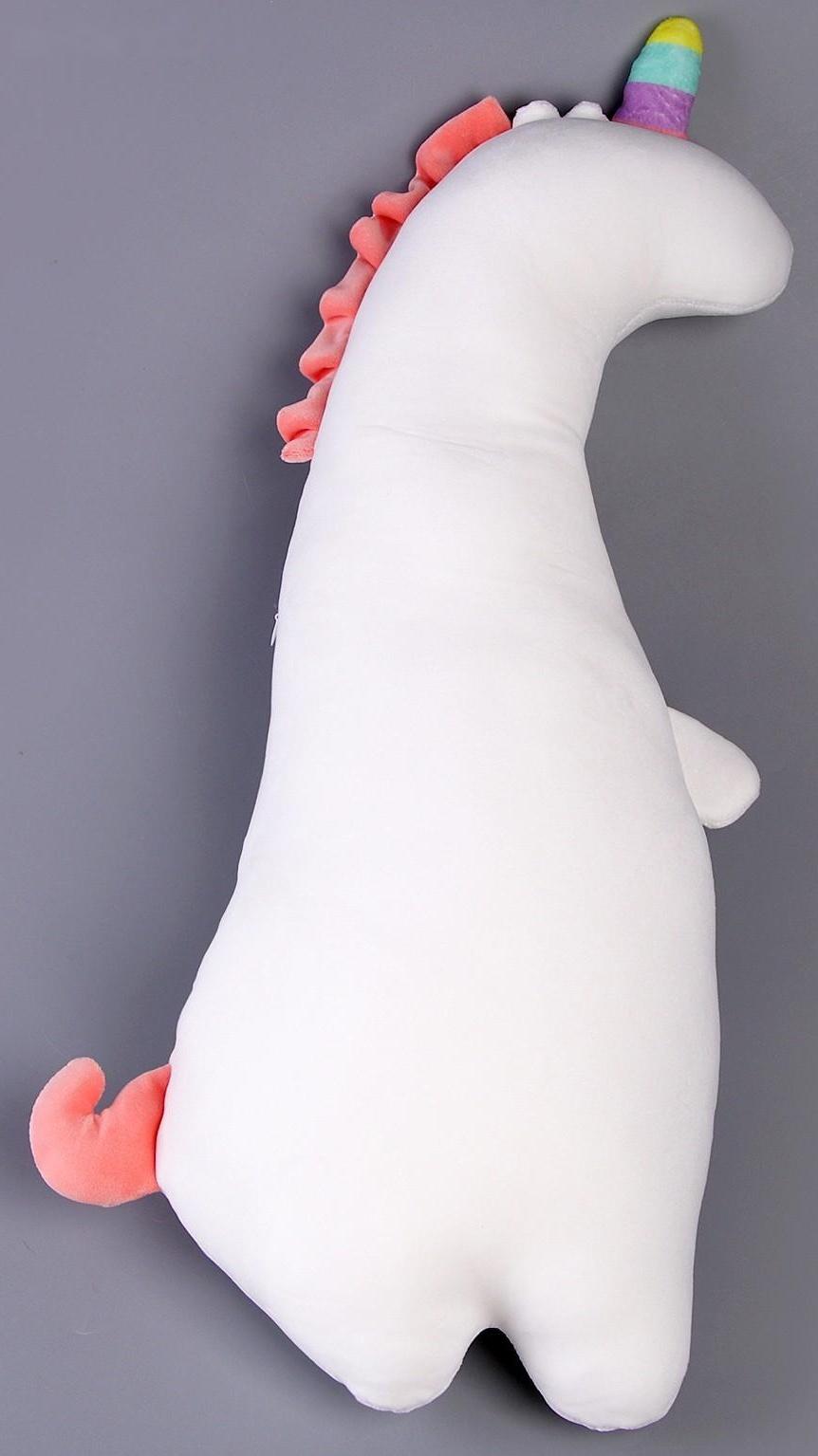 Мягкая игрушка-подушка «Единорожка», 60 см, цвет белый