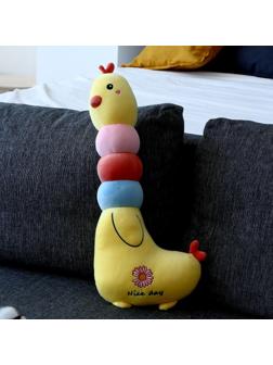 Мягкая игрушка-подушка «Курочка», 60 см, цвет жёлтый