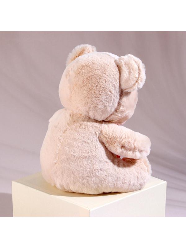 Мягкая игрушка «Медвежонок», с бантиком, 20 см, цвет бежевый