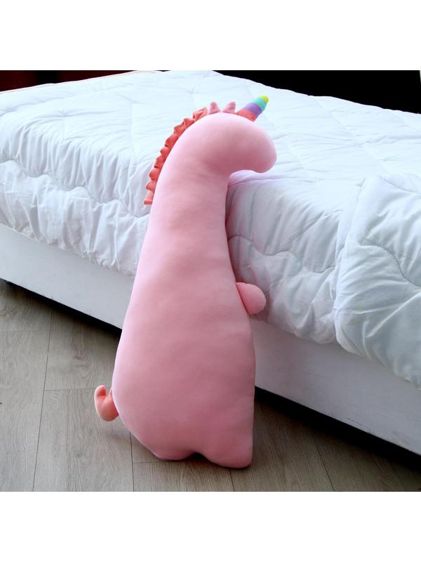 Мягкая игрушка-подушка «Единорожка», 80 см, цвет розовый