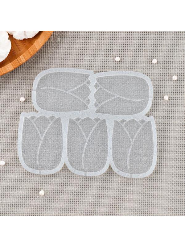 Силиконовый молд для леденцов и шоколада «Тюльпан», 5,5×4,5 см, цвет прозрачный